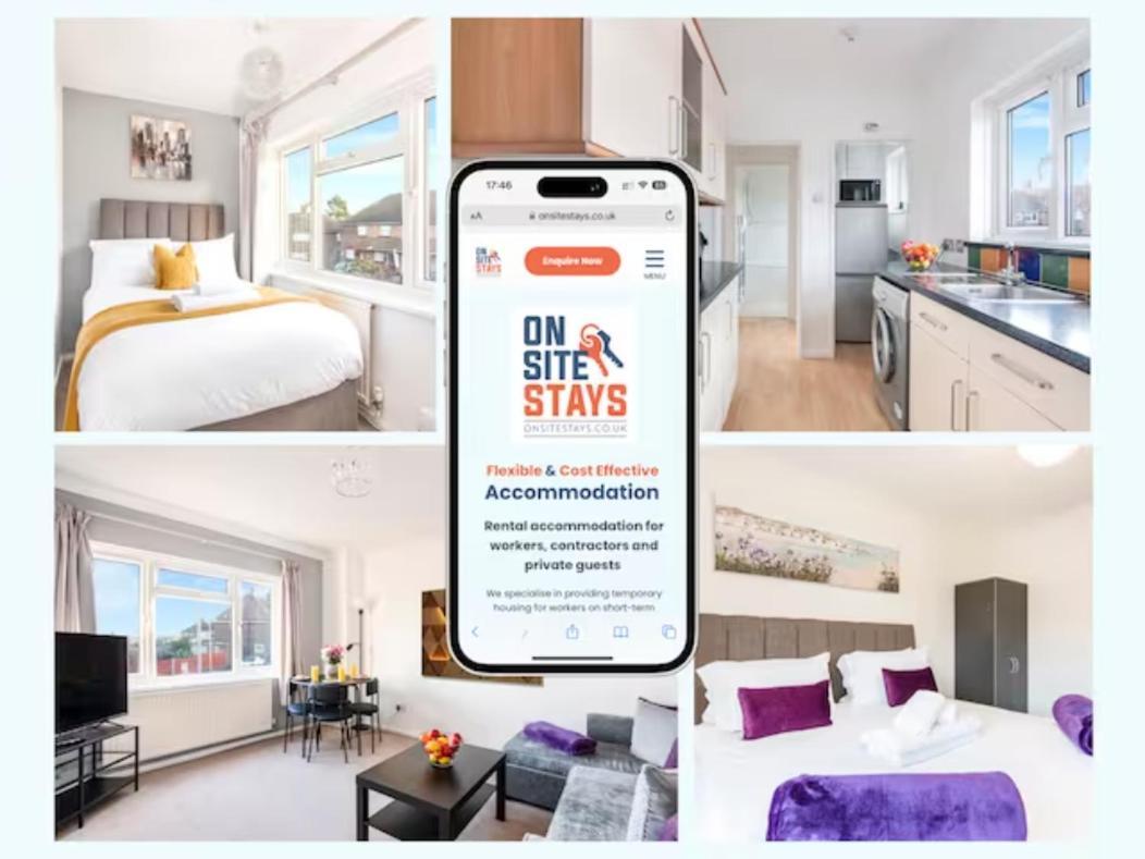 Onsitestays - Cosy 2-Bedroom Apartment With Private Entrance & Long Stay Prices Gravesend Kültér fotó
